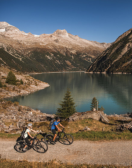 Biken Schlegeis | © Archiv TVB Mayrhofen / Dominic Ebenbichler